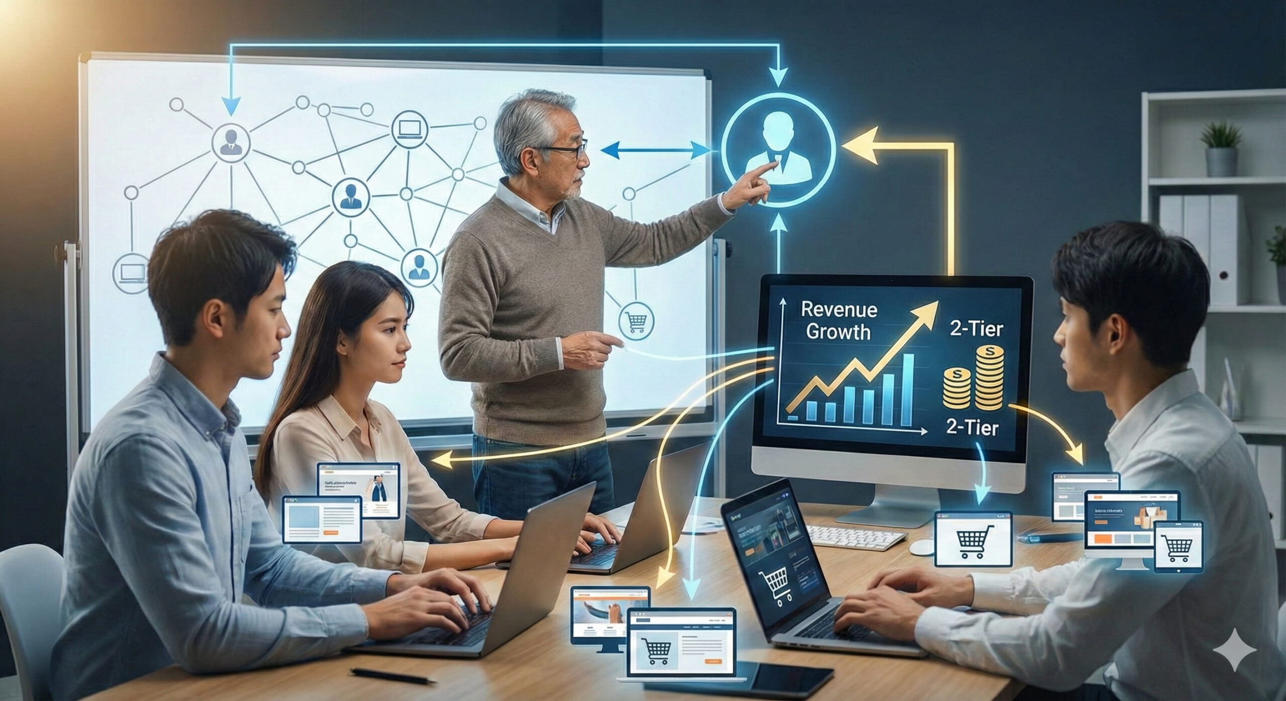 【不労所得の仕組み】2ティア報酬を最大化する！「子アフィリエイター」育成と管理の極意