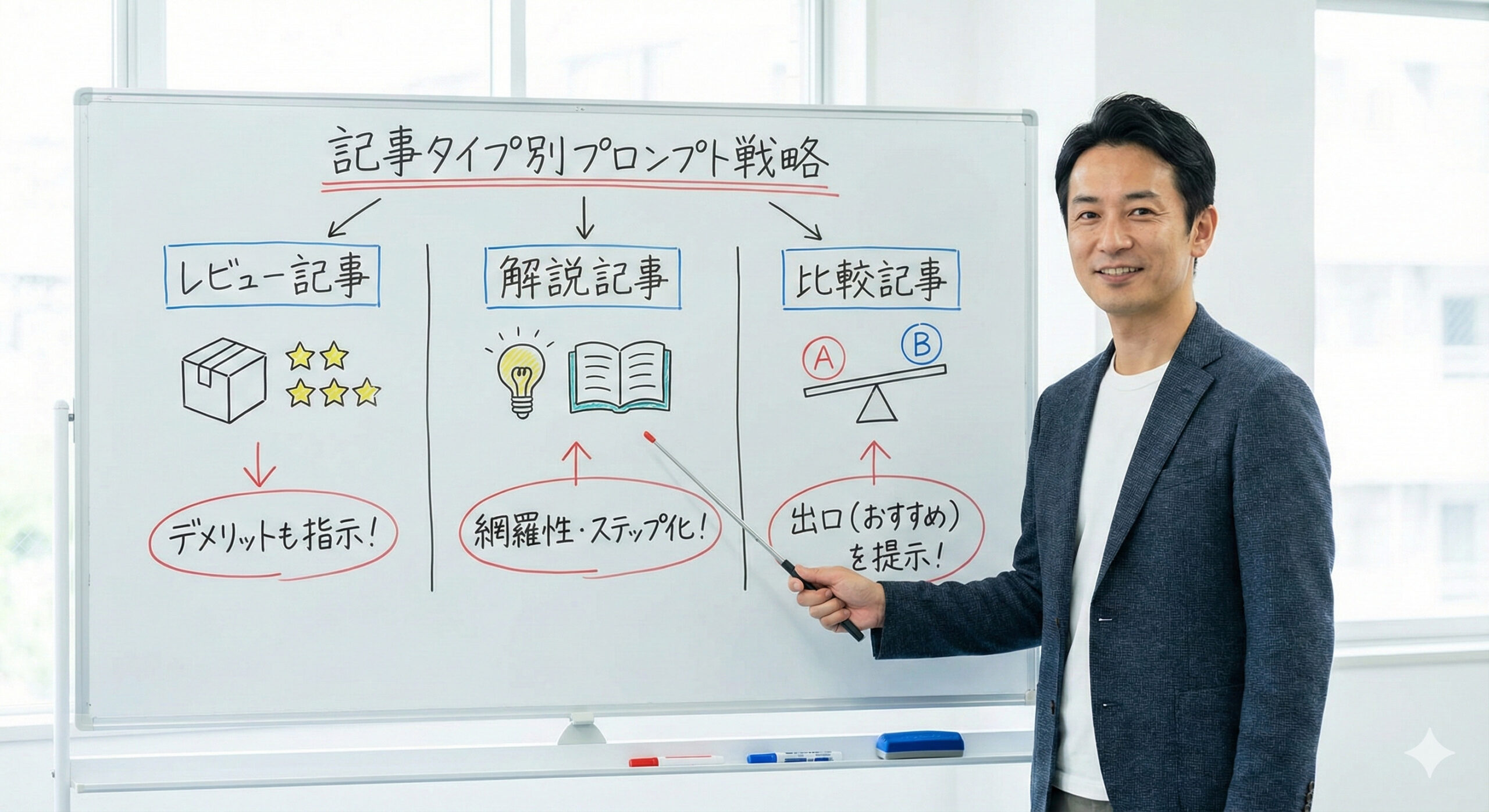 【保存版】SEOに強いタイトル・見出しを作るAIプロンプト集：記事タイプ別コピペテンプレート